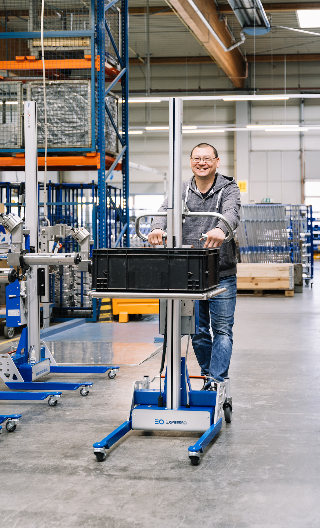 Lift2Move Ladehilfe – sichere und leichtgängige Lösung für den Transport sperriger Objekte.