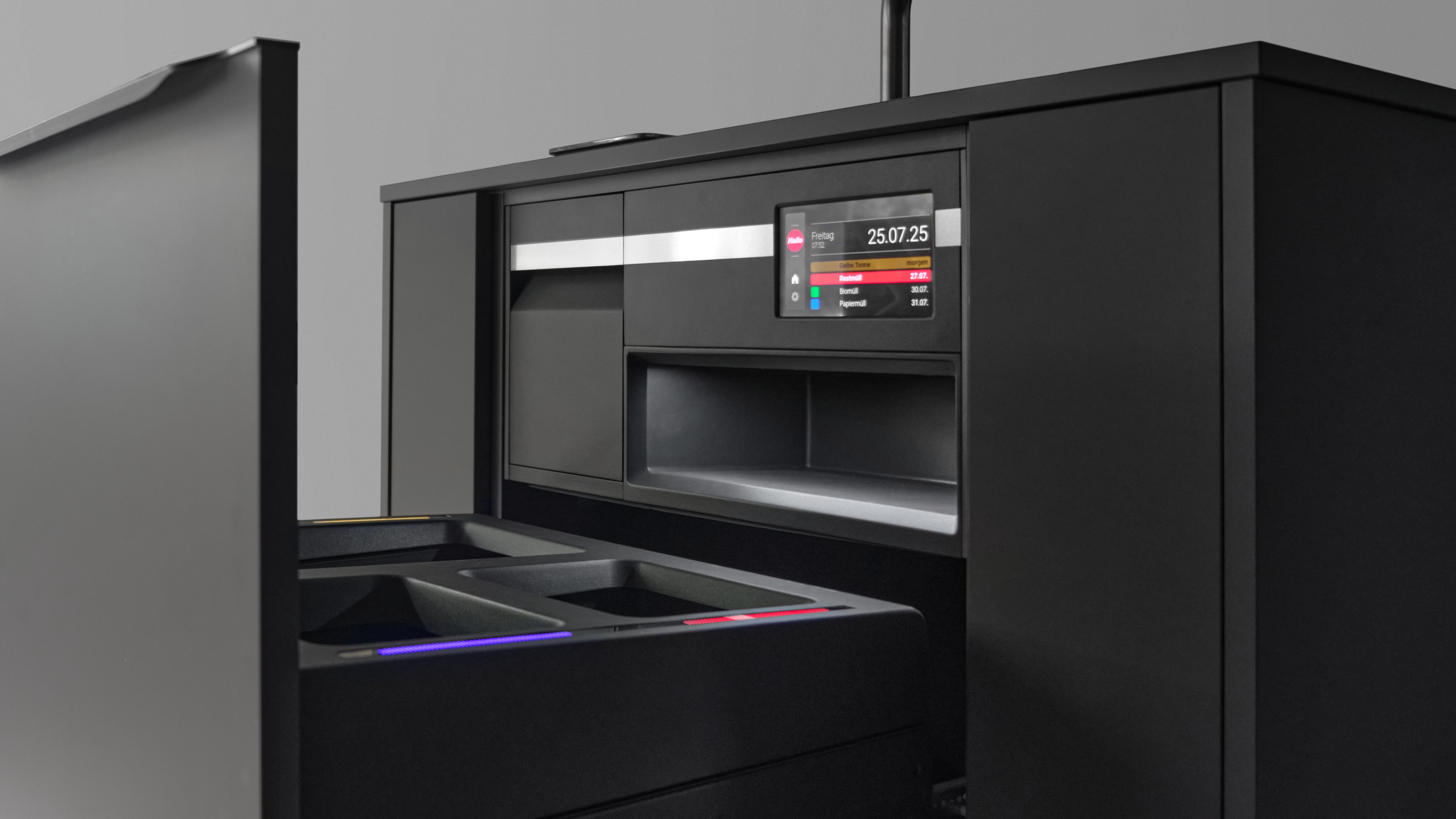 Hailo Systemschrank – 60 cm breiter Unterschrank mit bis zu vierfacher Abfalltrennung und Biomülleimer direkt an der Spüle.